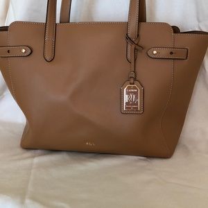 Ralph Lauren brown leather purse